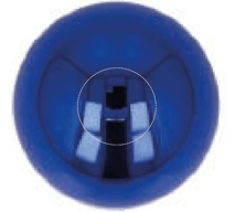 Round lip balm UV finish